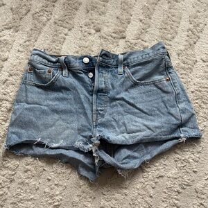 Levi's Light Blue Jean Shorts